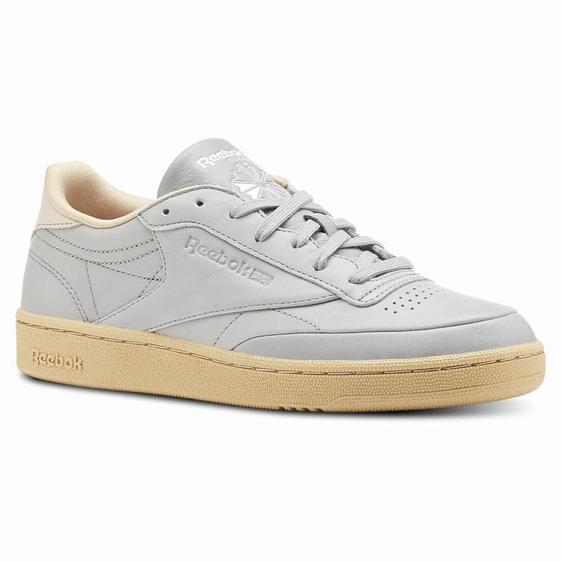 Reebok Club C 85 Tenisky Damske - Siva/Hnede GJ9225VA